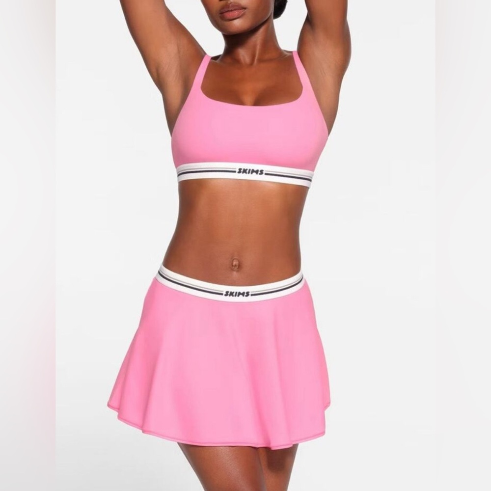 SKIMS Fits Everybody Logo Skort Pink Limited Edition Medium